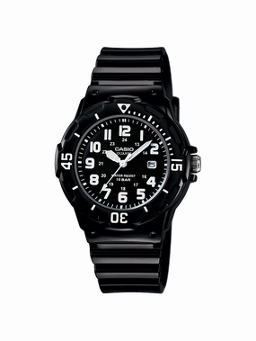 Casio Analog Black Resin Band Watch LRW200H-1B