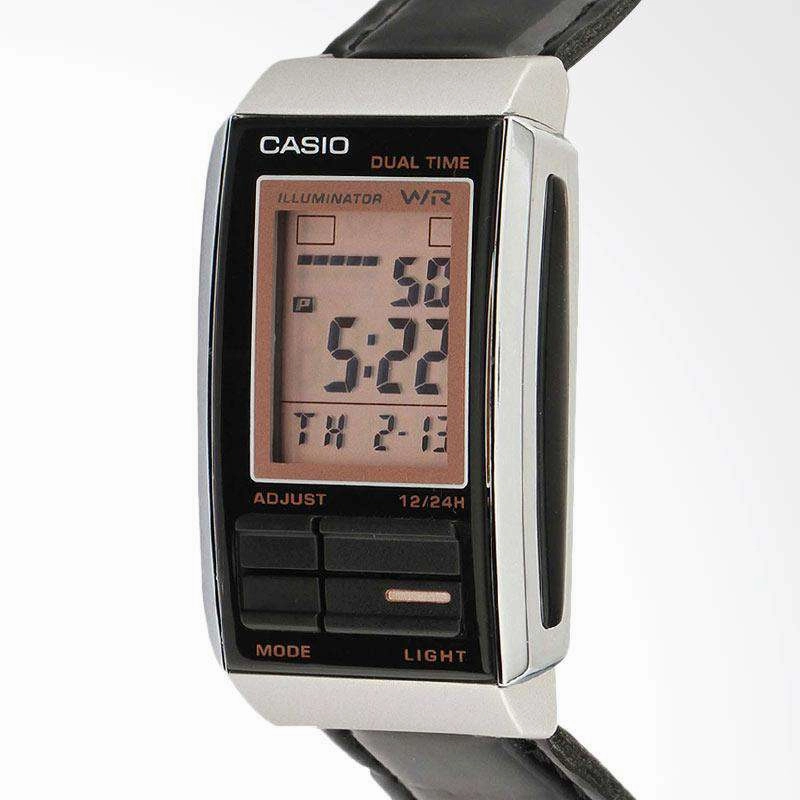 Casio Futurist LA-201WBL-1A Black Leather Strap for Women