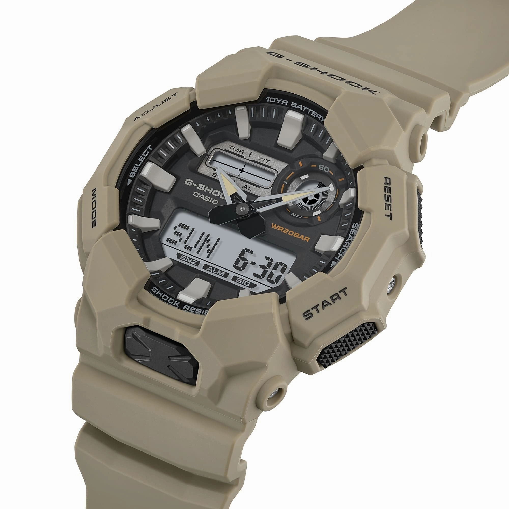 Casio G-Shock Analog-Digital Black Resin GA-010 With P Series