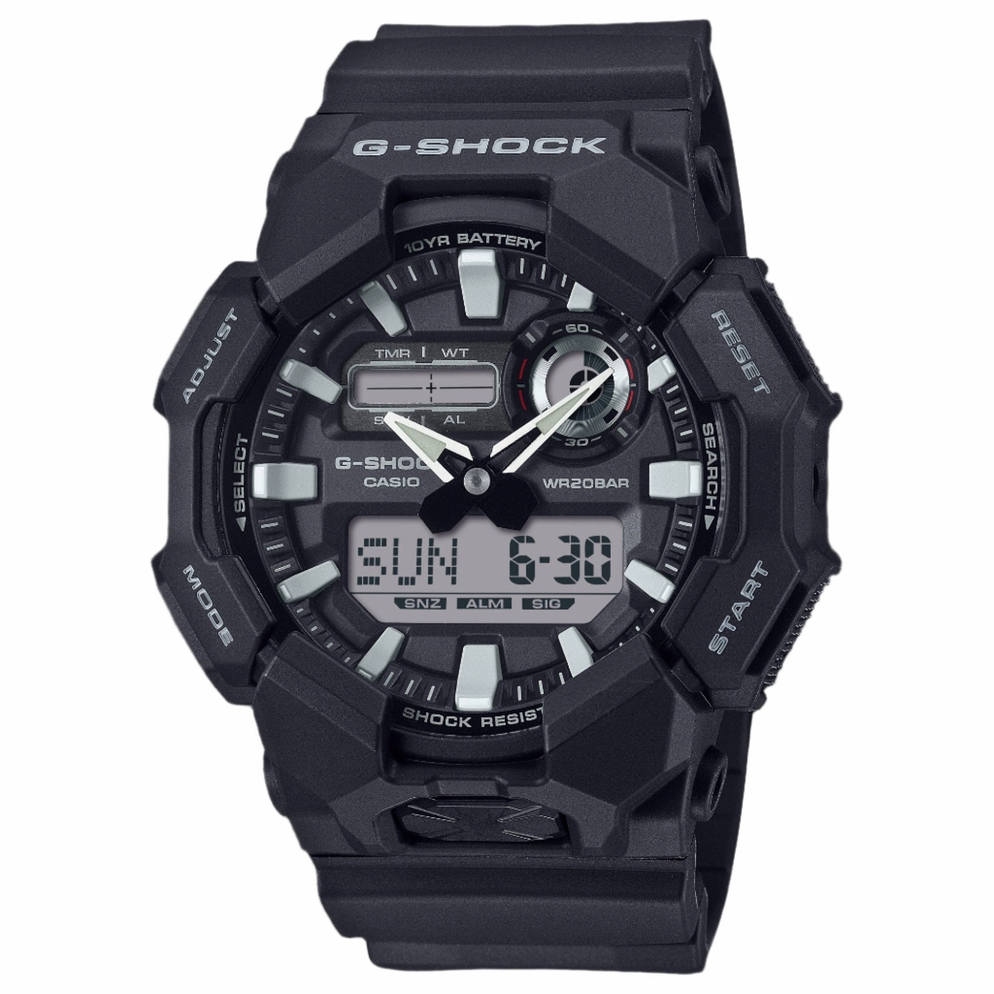 Casio G-Shock Analog-Digital Black Resin GA-010 With P Series