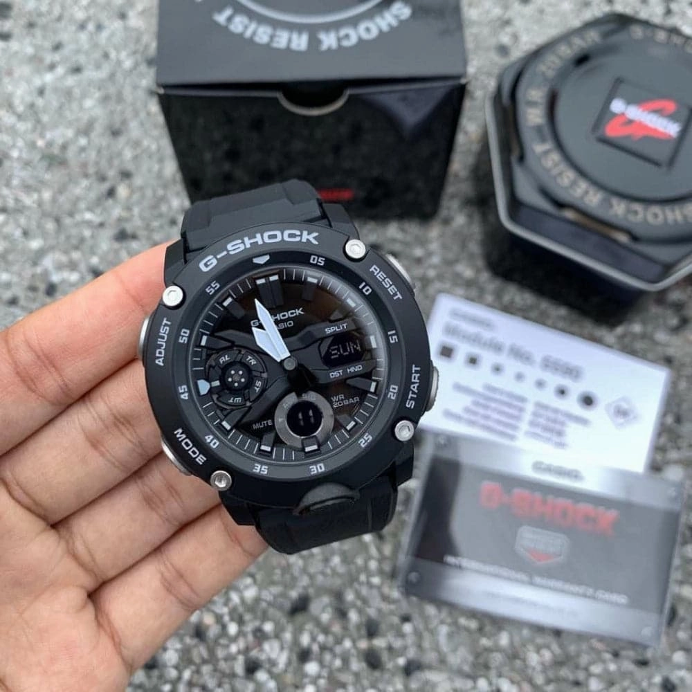 Casio G-Shock Black Dial Resin Strap Men Watch GA-2000S-1ADR-P