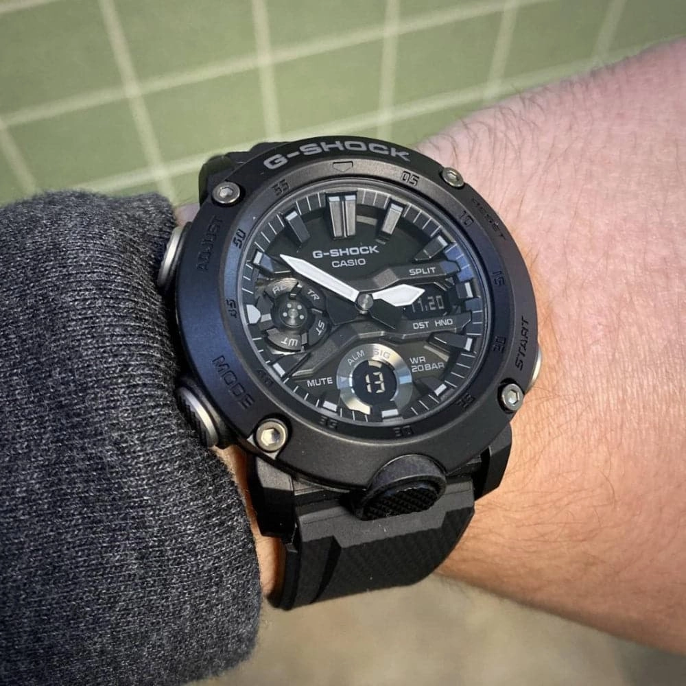 Casio G-Shock Black Dial Resin Strap Men Watch GA-2000S-1ADR-P