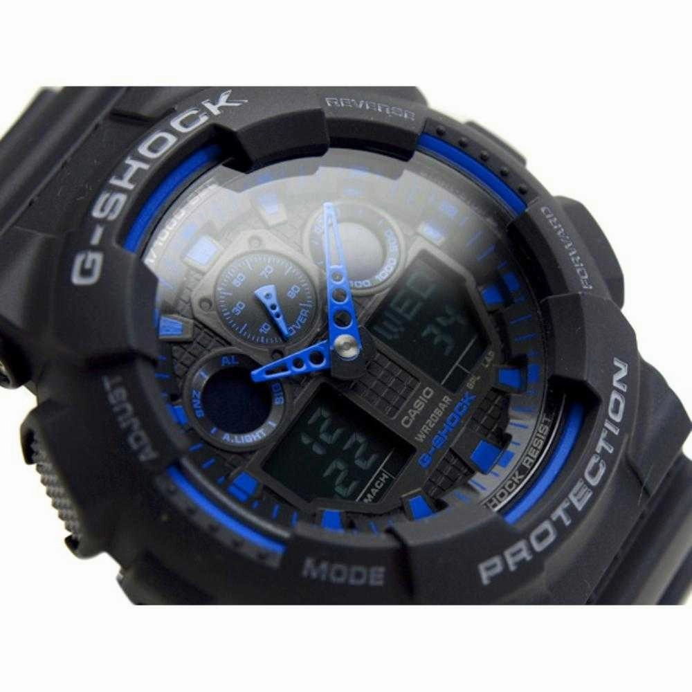 Casio G-Shock Black Resin Strap Men Watch GA-100-1A2DR-P