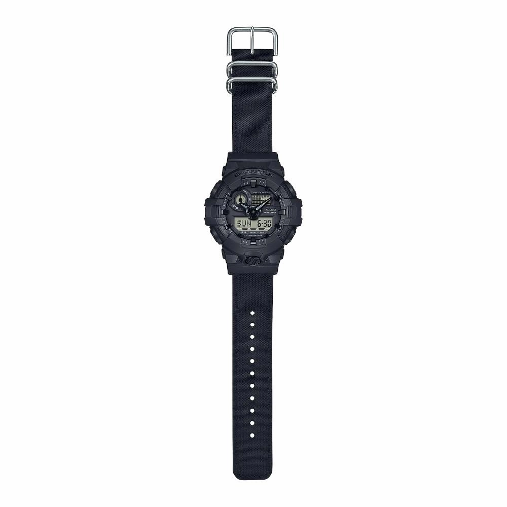 Casio G-Shock Black Resin Strap Shock Resistant Unisex Watch GA-700BCE-1ADR-P