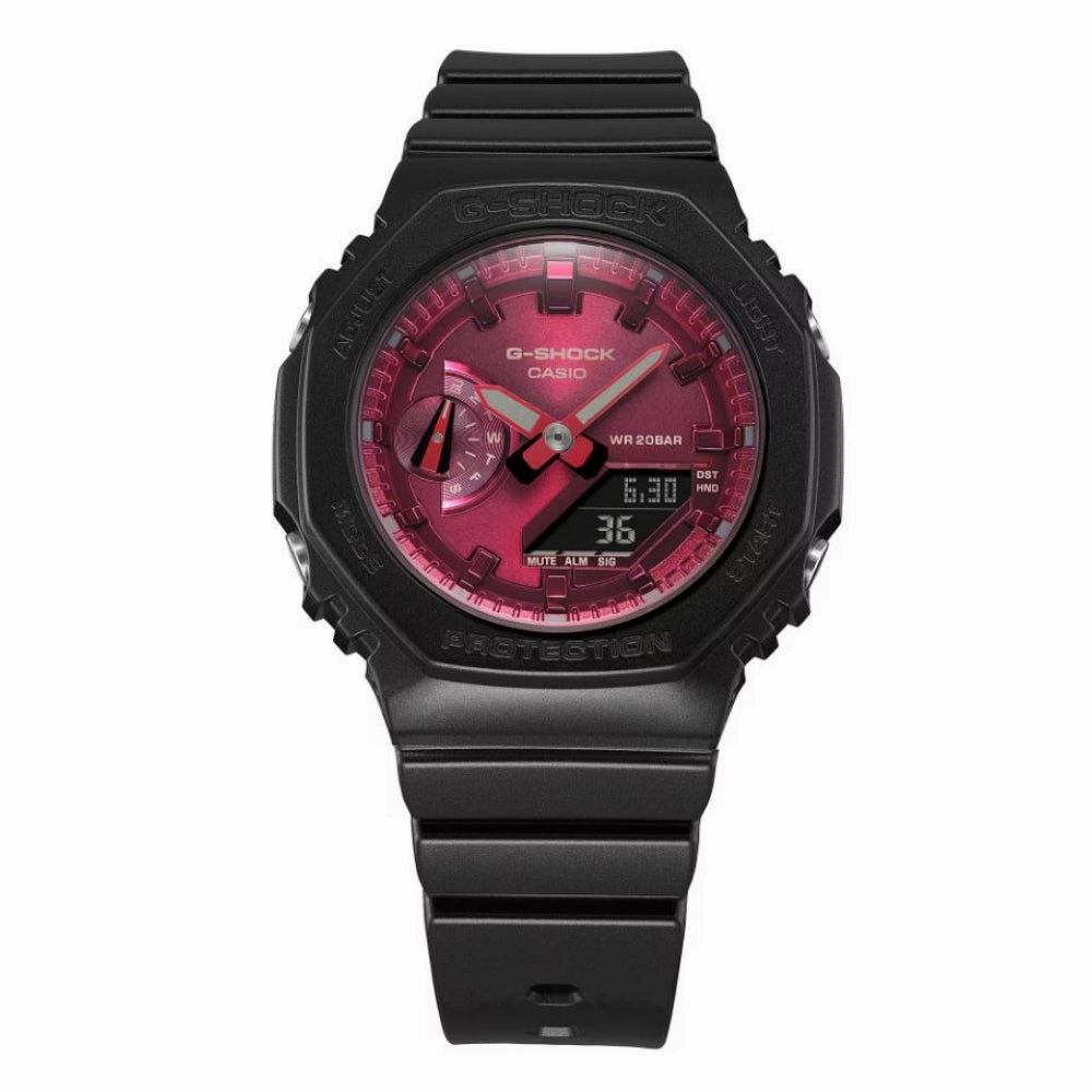 Casio G-Shock Black Resin Strap Women Watch GMA-S2100RB-1ADR-P