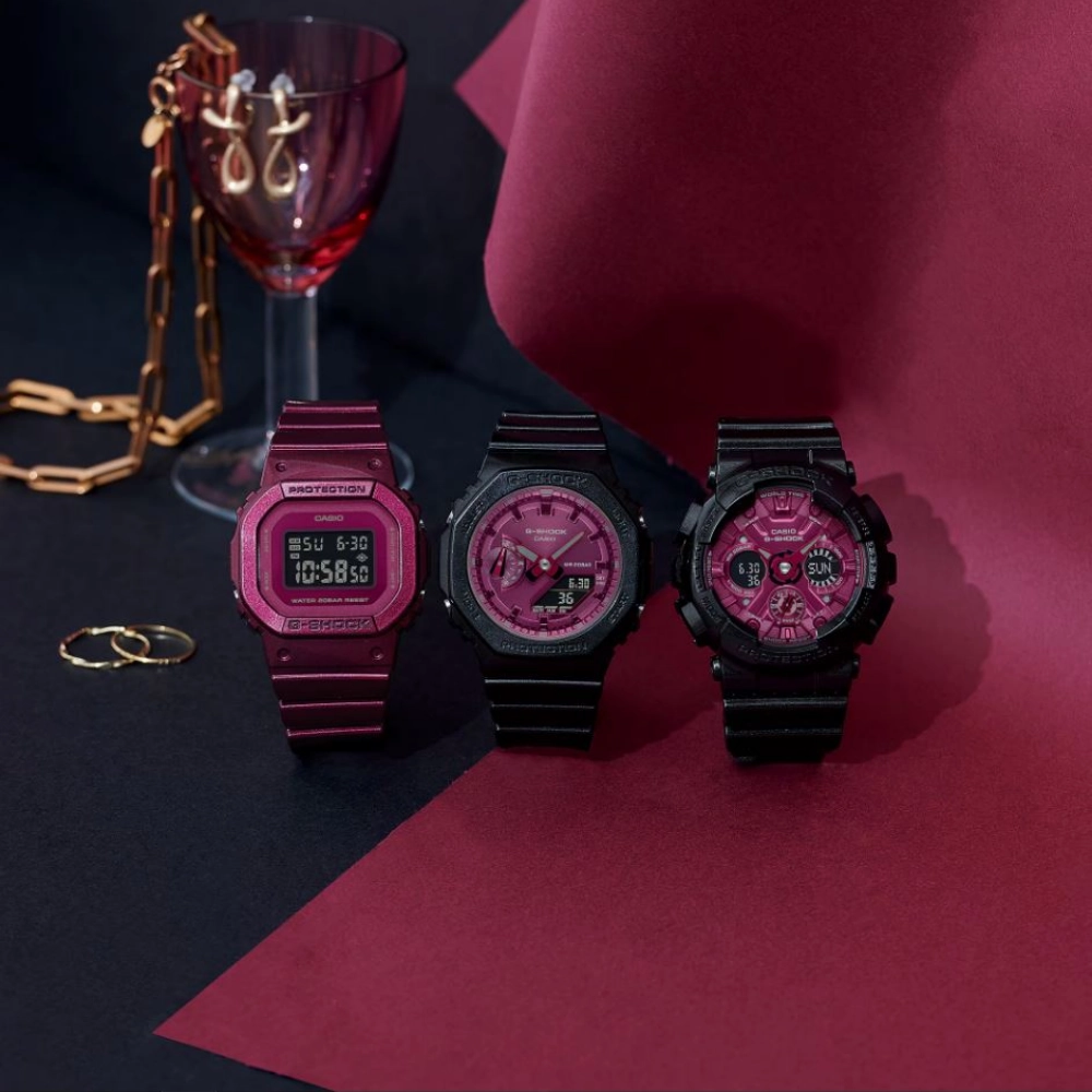 Casio G-Shock Black Resin Strap Women Watch GMA-S2100RB-1ADR-P