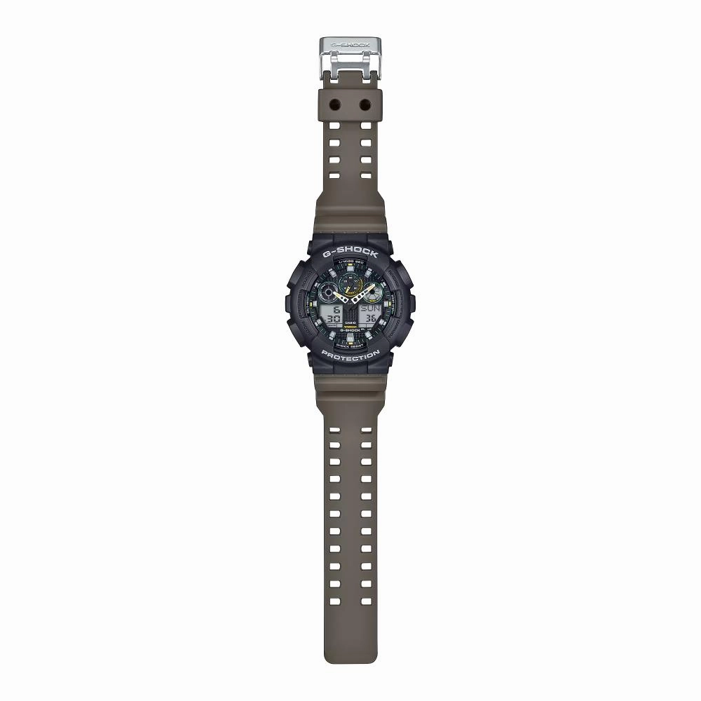 Casio G-Shock Digital-Analog Brown Resin Strap Men's Watch GA-100TU-1A3DR-P