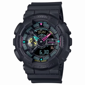 Casio G-Shock Digital-Analogue Black Resin Strap Men Watch GA-110MF-1ADR