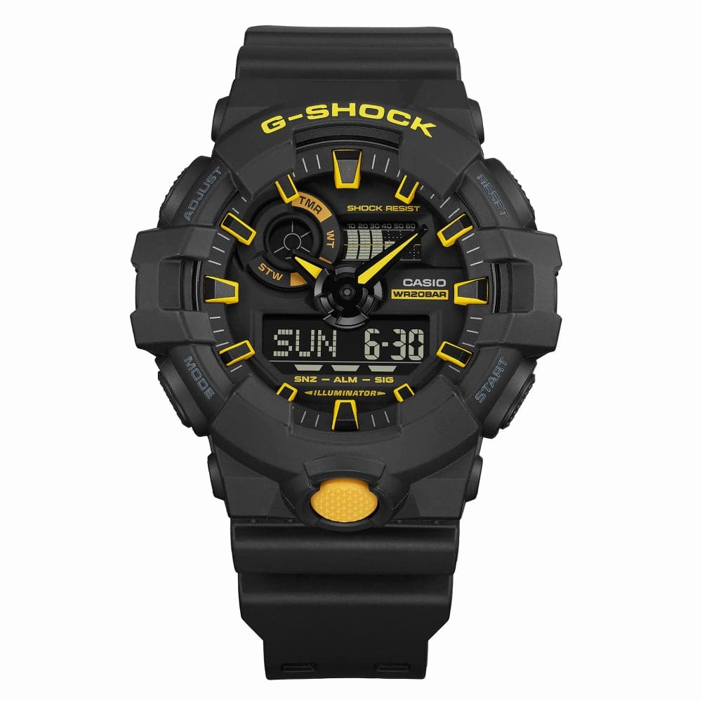 Casio G-Shock Digital-Analogue Black Resin Strap Men Watch GA-700CY-1ADR