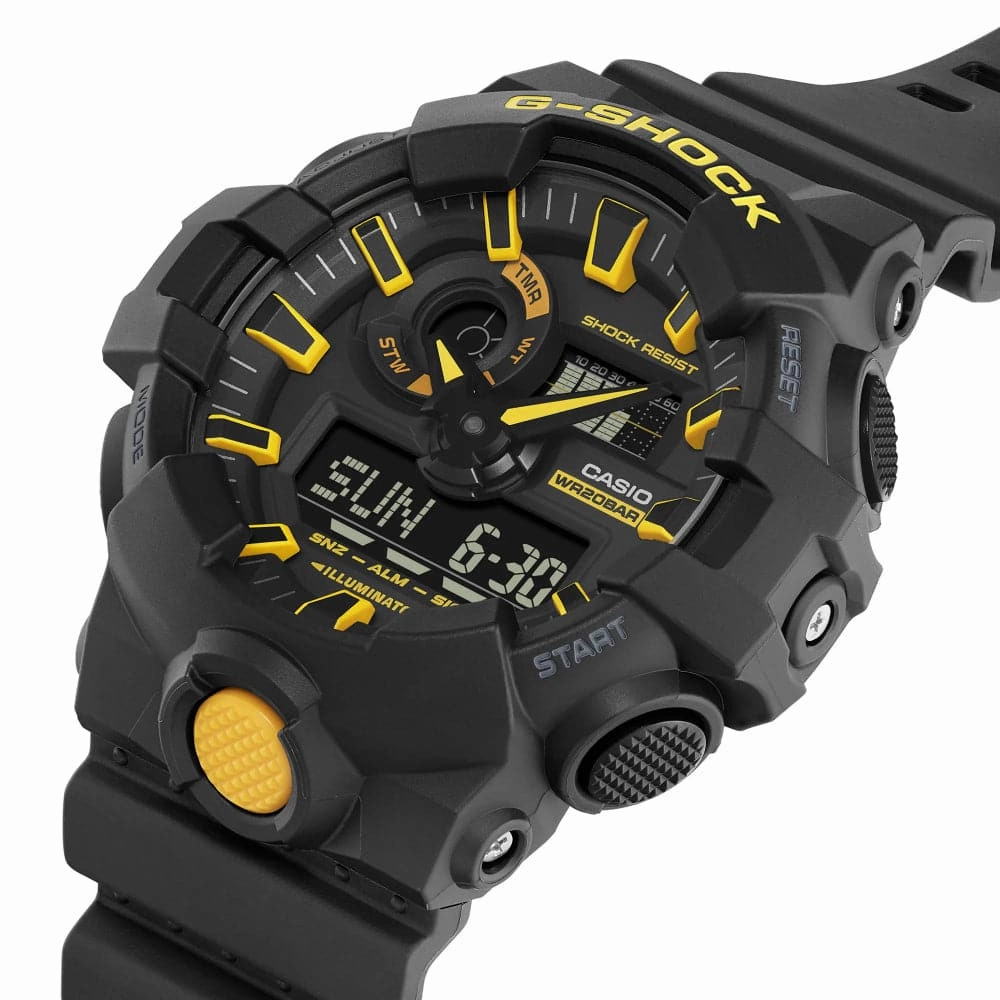 Casio G-Shock Digital-Analogue Black Resin Strap Men Watch GA-700CY-1ADR