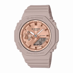 Casio G-Shock Digital-Analogue Rose Gold Resin Strap Men Watch GMA-S2100MD-4ADR-P