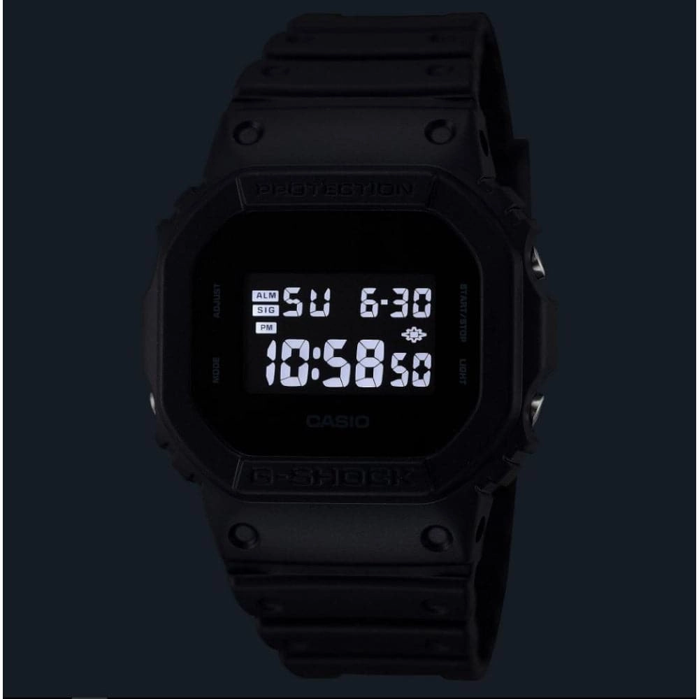 Casio G-Shock Digital Black Resin Strap Men Watch DW-5600UBB-1DR