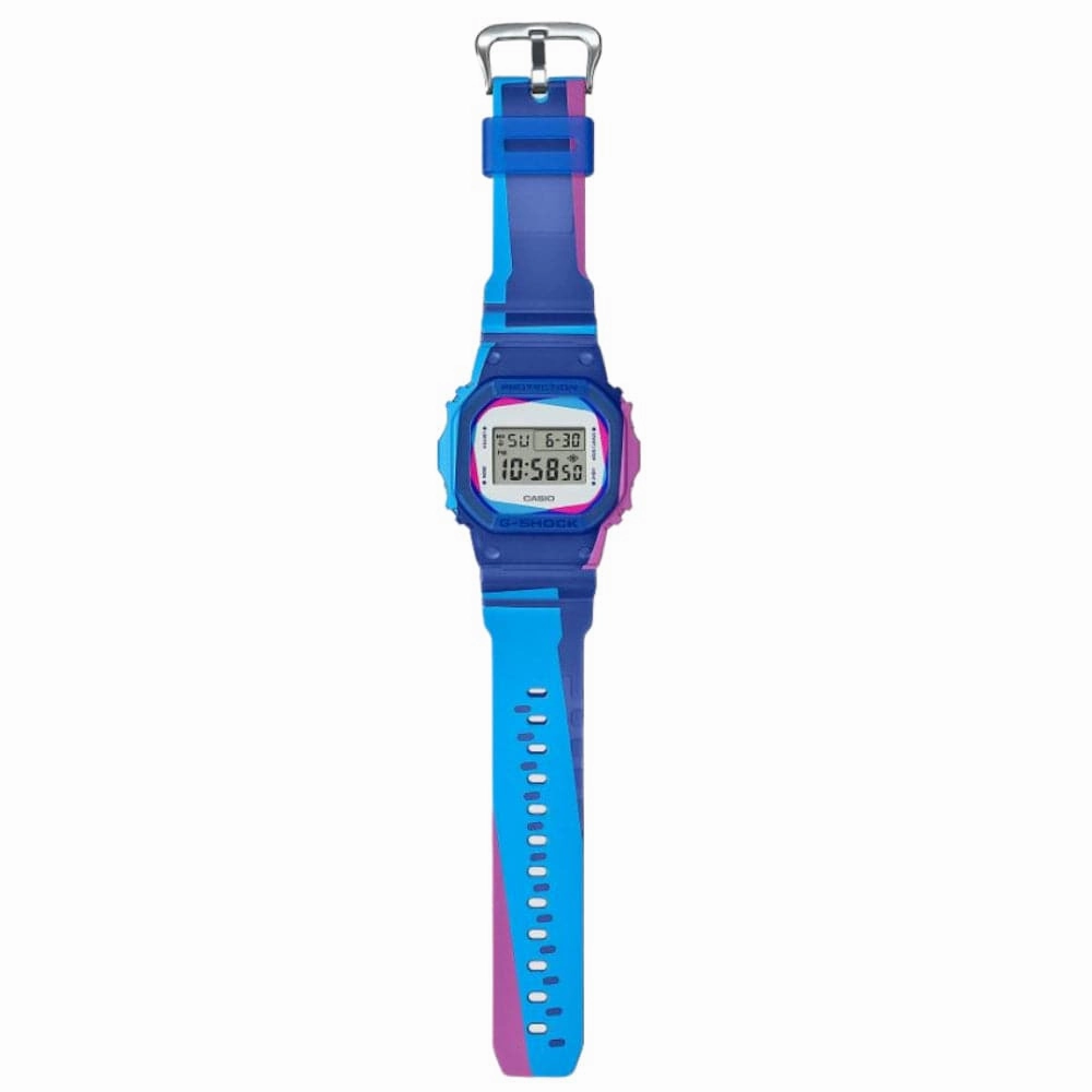 Casio G-Shock Digital Blue Resin Strap Men Watch DWE-5600PR-2DR-P