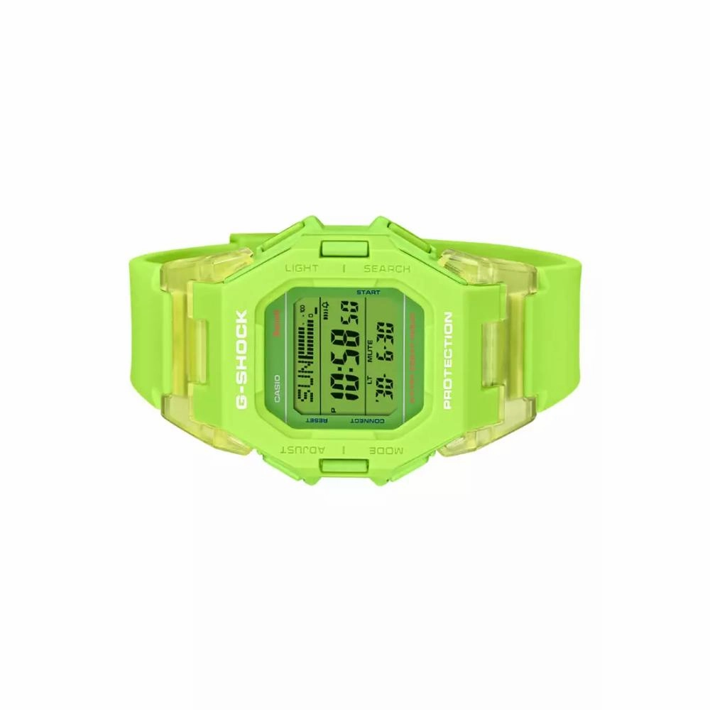 Casio G-Shock Digital Bluetooth Connects Green Resin Strap Men's Watch GD-B500S-3DR