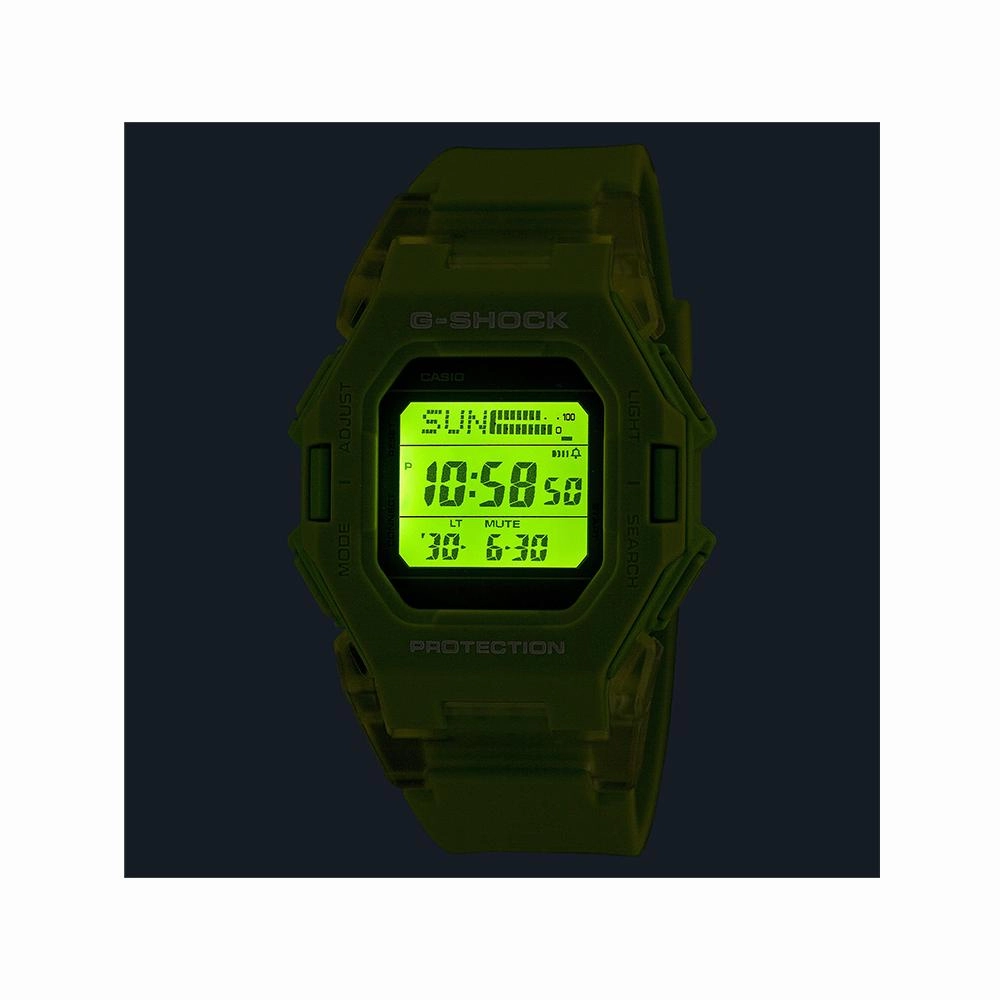 Casio G-Shock Digital Bluetooth Connects Green Resin Strap Men's Watch GD-B500S-3DR