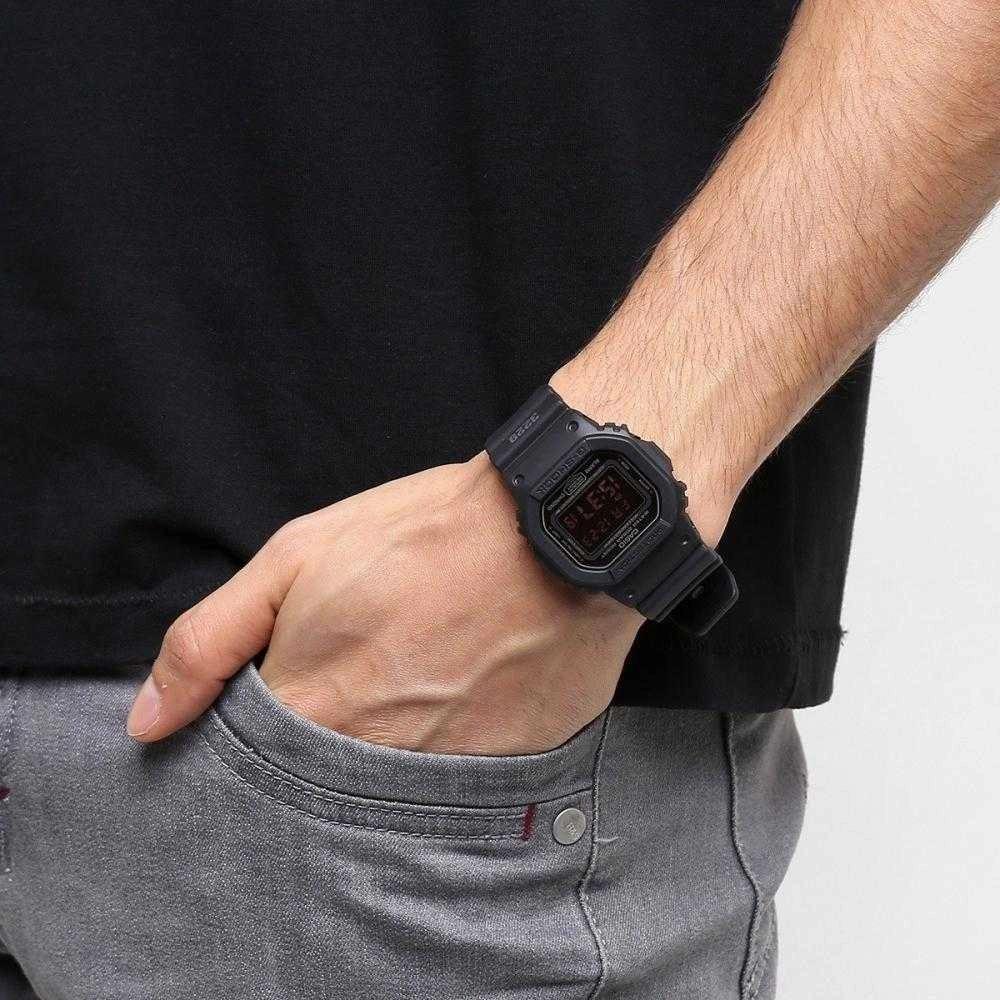 CASIO G-SHOCK DW-5600MS-1DR DIGITAL QUARTZ BLACK RESIN MEN'S WATCH