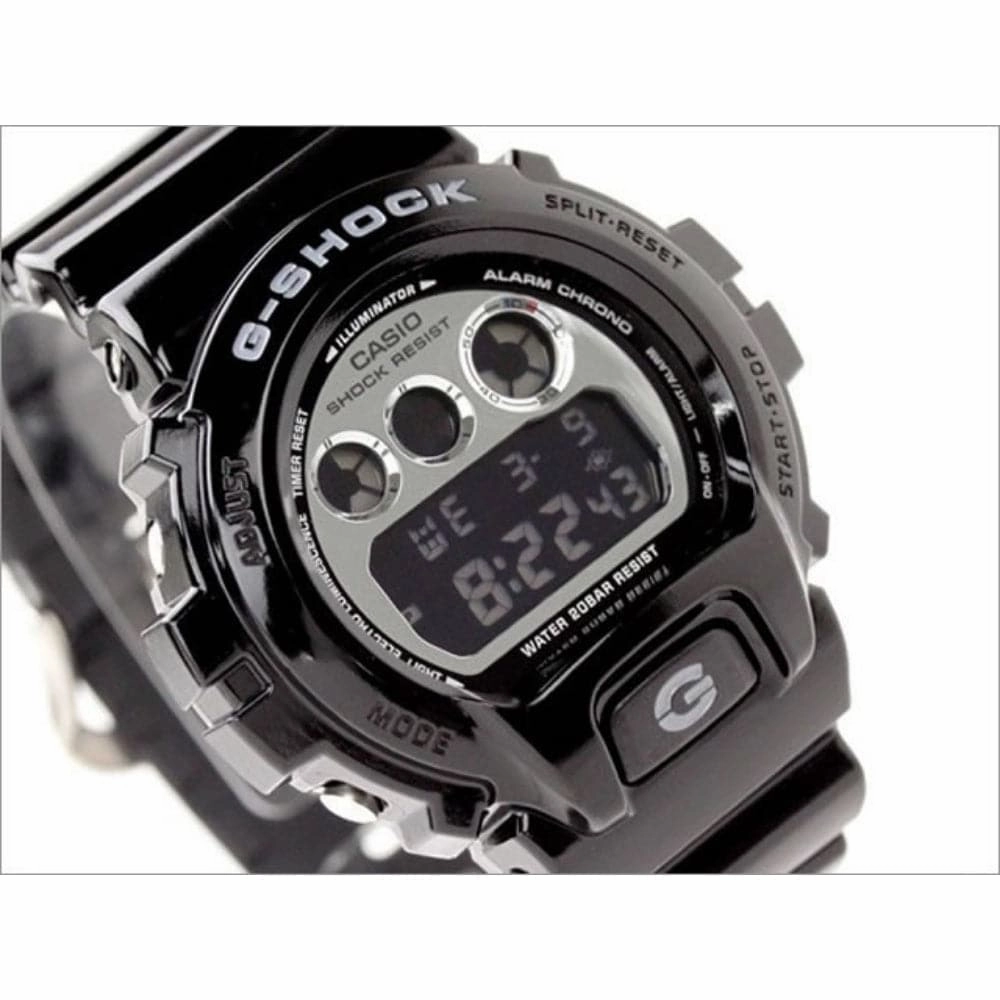 CASIO G-SHOCK DW-6900NB-1DR-P DIGITAL QUARTZ BLACK RESIN MEN'S WATCH