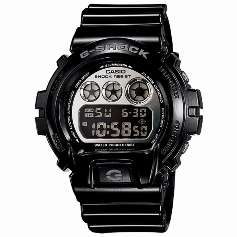 CASIO G-SHOCK DW-6900NB-1DR-P DIGITAL QUARTZ BLACK RESIN MEN'S WATCH