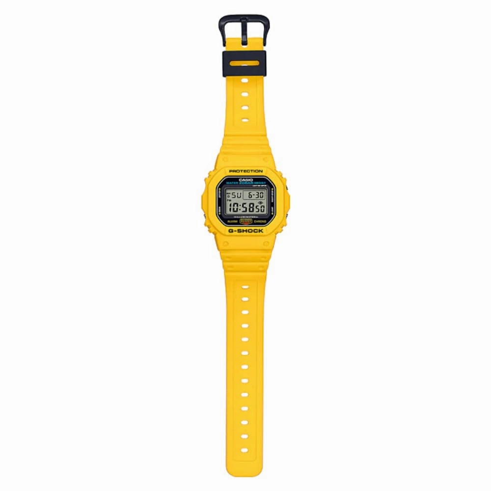 CASIO G-SHOCK DWE-5600R-9DR-P YELLOW RESIN STRAP MEN WATCH