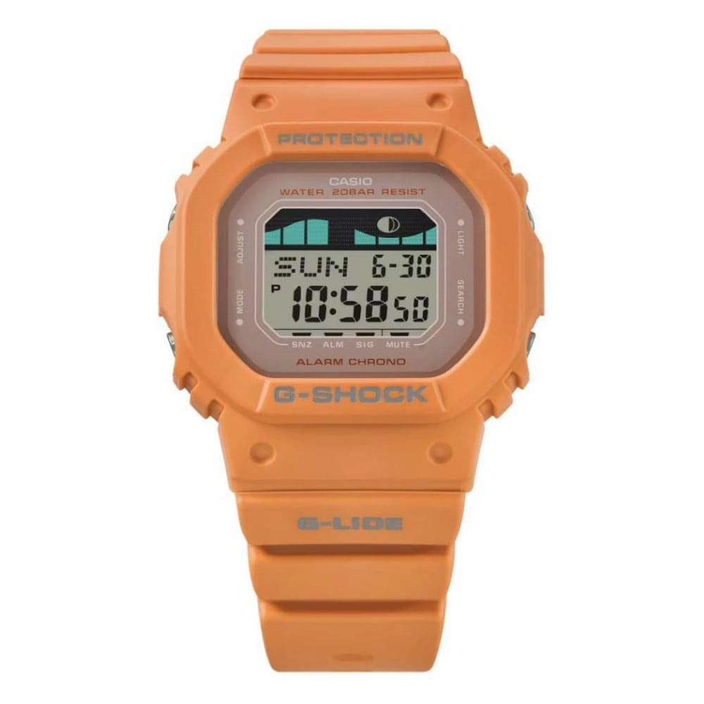 Casio G-Shock G-Lide Digital Orange Resin Strap Unisex Watch GLX-S5600-4DR