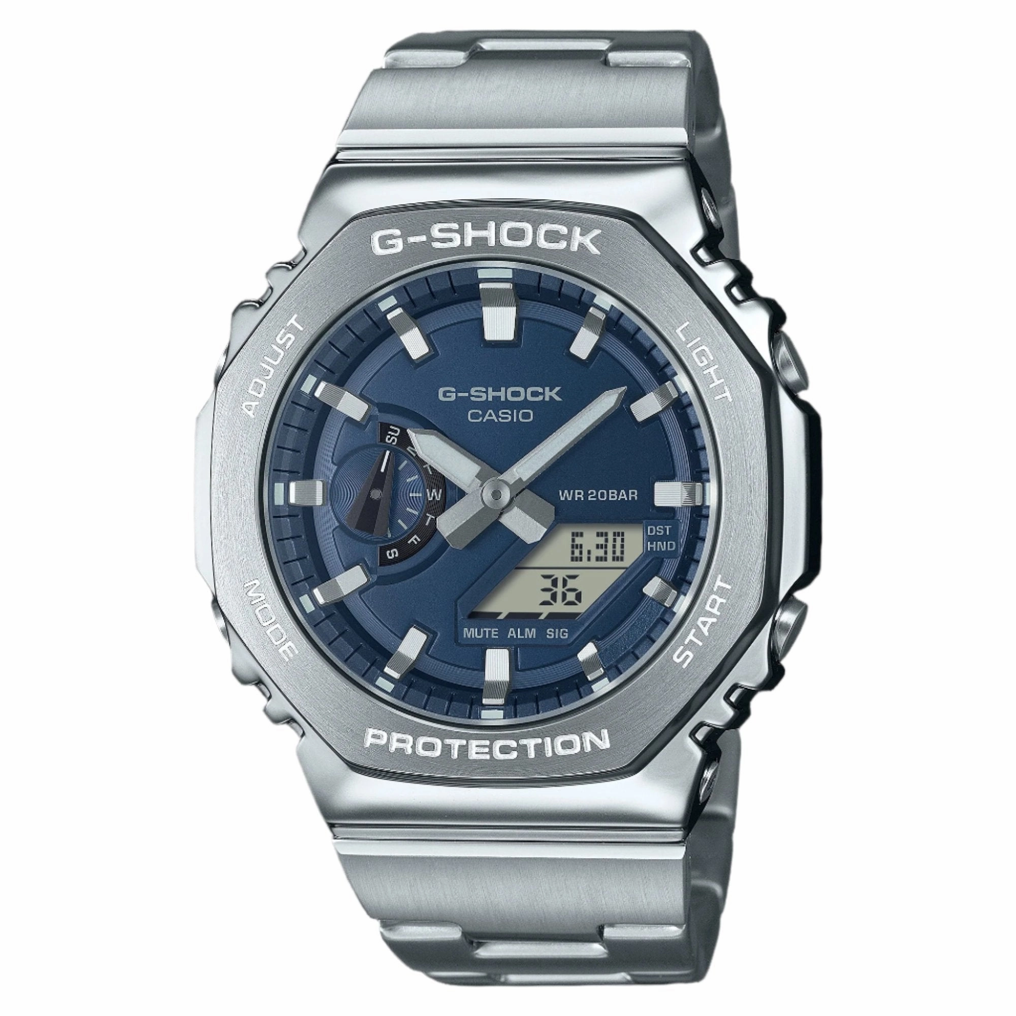 Casio G-Shock G-Steel Silver Watch GM-2110D-2BDR