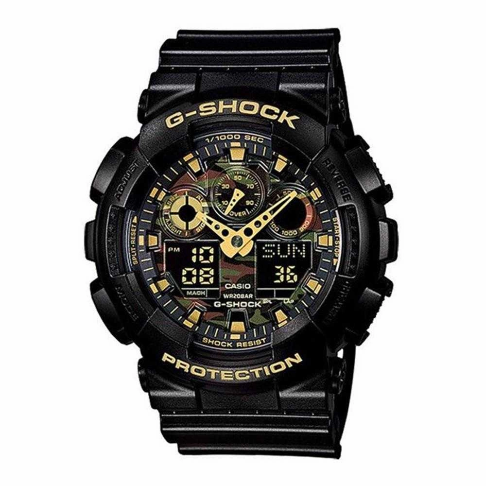 CASIO G-SHOCK GA-100CF-1A9DR DIGITAL QUARTZ BLACK RESIN MEN'S WATCH