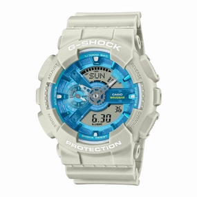 CASIO G-SHOCK GA-110AS SERIES BLUE GREEN DIAL RESIN STRAP WATCH