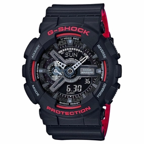 CASIO G-SHOCK GA-110HR-1ADR DIGITAL QUARTZ BLACK RESIN MEN'S WATCH
