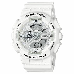 CASIO G-SHOCK GA-110MW-7ADR-P DIGITAL QUARTZ WHITE RESIN MEN'S WATCH