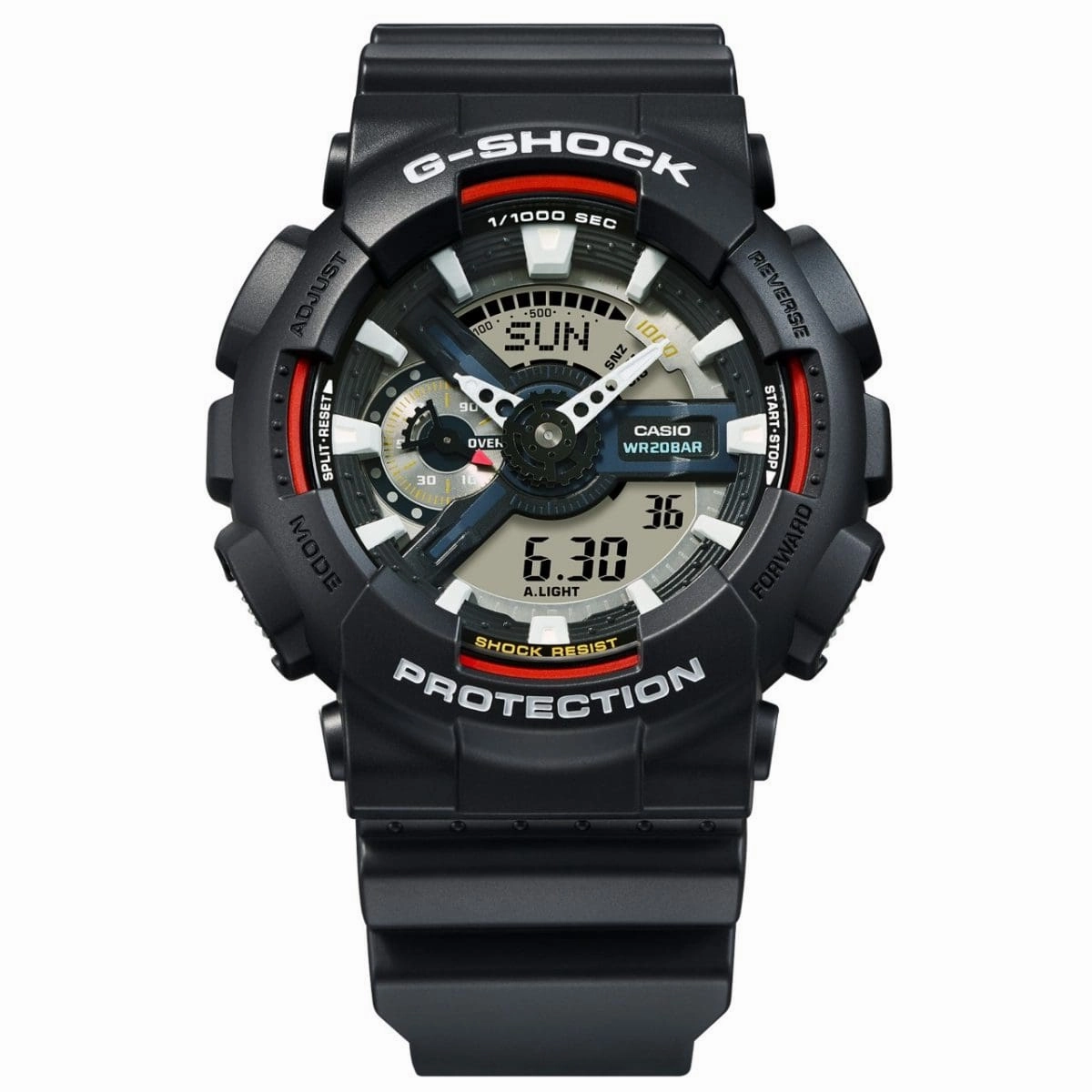 CASIO G-SHOCK GA-110RL-1ADR ANALOG-DIGITAL BLACK & RED WATCH