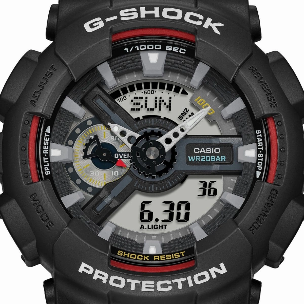 CASIO G-SHOCK GA-110RL-1ADR ANALOG-DIGITAL BLACK & RED WATCH
