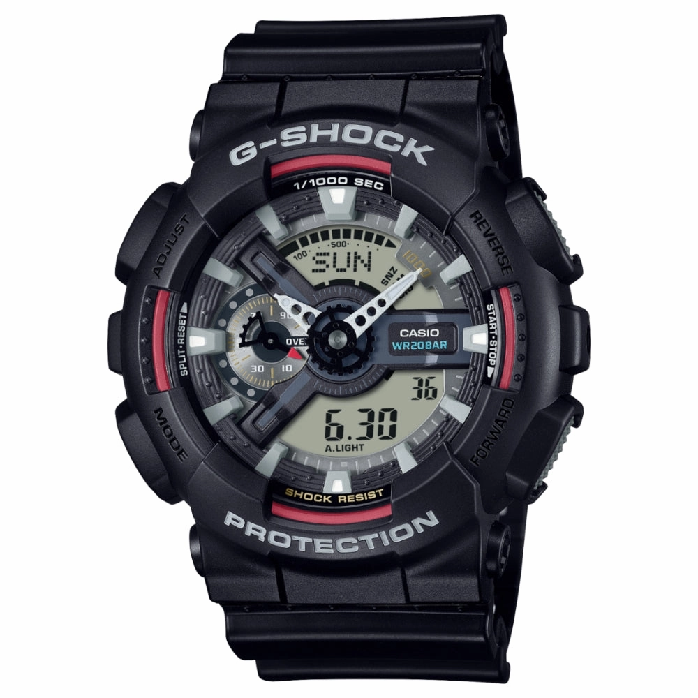 CASIO G-SHOCK GA-110RL-1ADR ANALOG-DIGITAL BLACK & RED WATCH