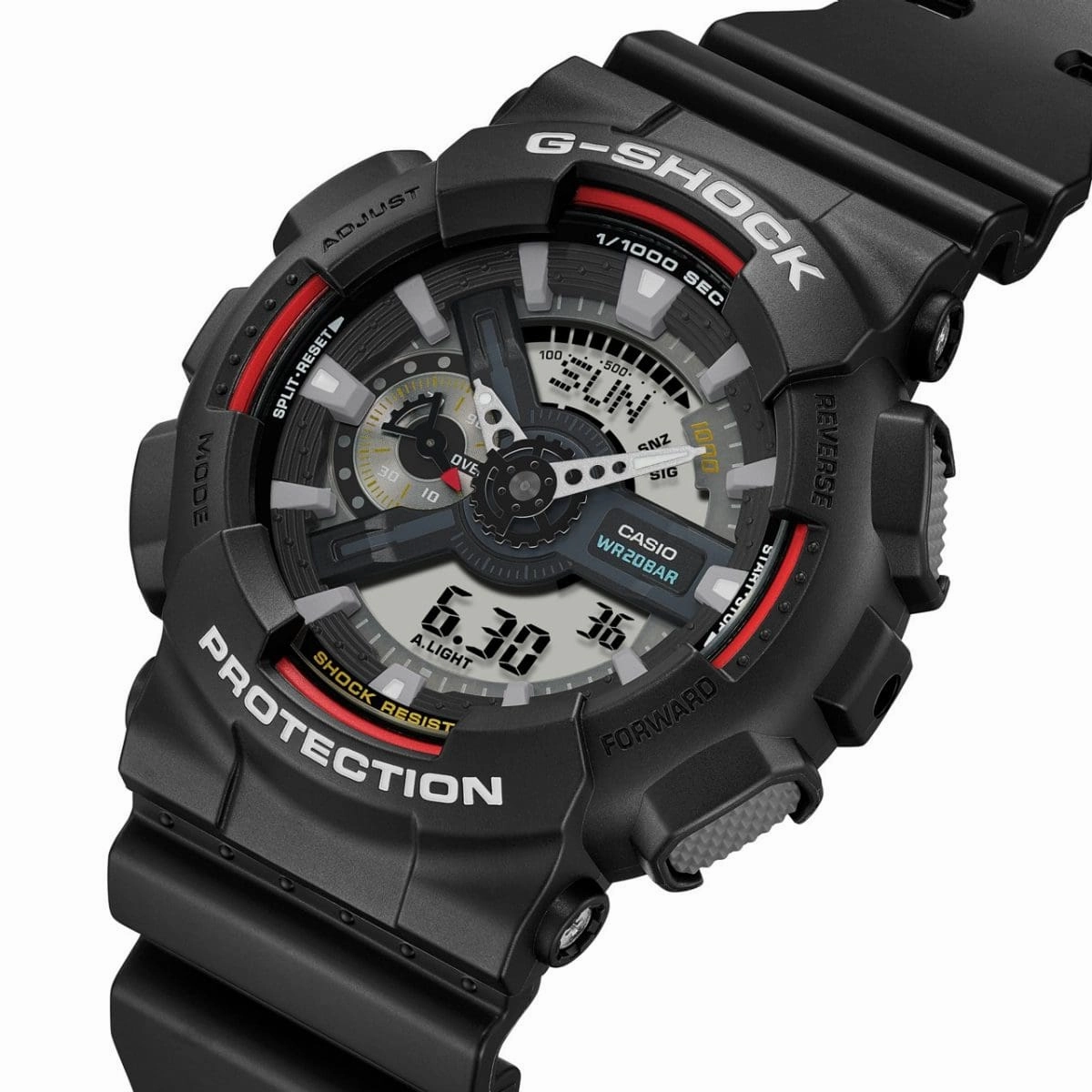 CASIO G-SHOCK GA-110RL-1ADR ANALOG-DIGITAL BLACK & RED WATCH
