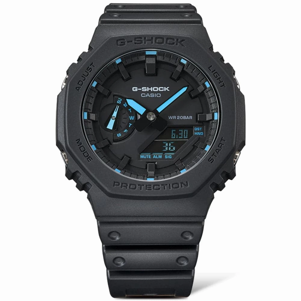 CASIO G-SHOCK GA-2100-1A2DR-P BLACK STRAP MEN WATCH