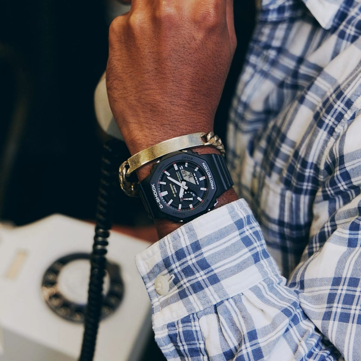 CASIO G-SHOCK GA-2100RL-1ADR ANALOG-DIGITAL BLACK WATCH