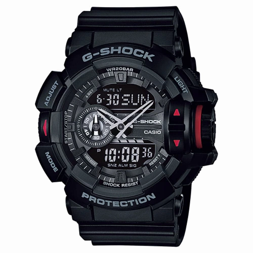 CASIO G-SHOCK GA-400-1BDR-P BLACK RESIN MEN WATCH