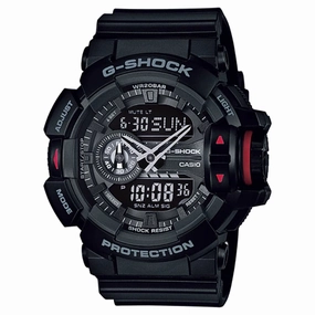 CASIO G-SHOCK GA-400-1BDR-P BLACK RESIN MEN WATCH