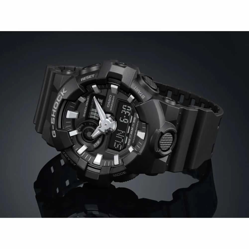 CASIO G-SHOCK GA-700-1BDR DIGITAL QUARTZ BLACK RESIN MEN'S WATCH