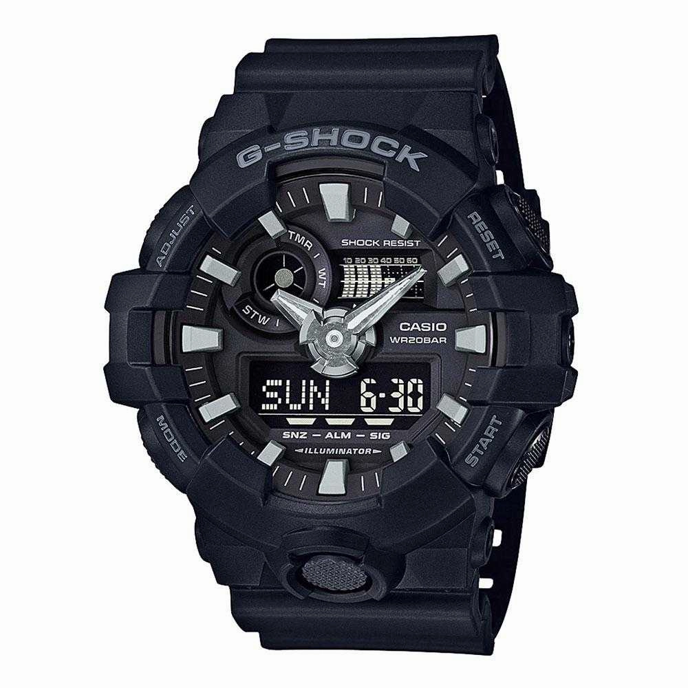 CASIO G-SHOCK GA-700-1BDR DIGITAL QUARTZ BLACK RESIN MEN'S WATCH