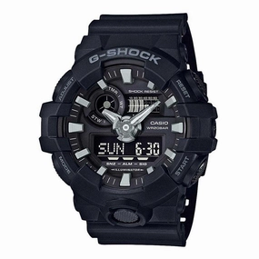 CASIO G-SHOCK GA-700-1BDR DIGITAL QUARTZ BLACK RESIN MEN'S WATCH