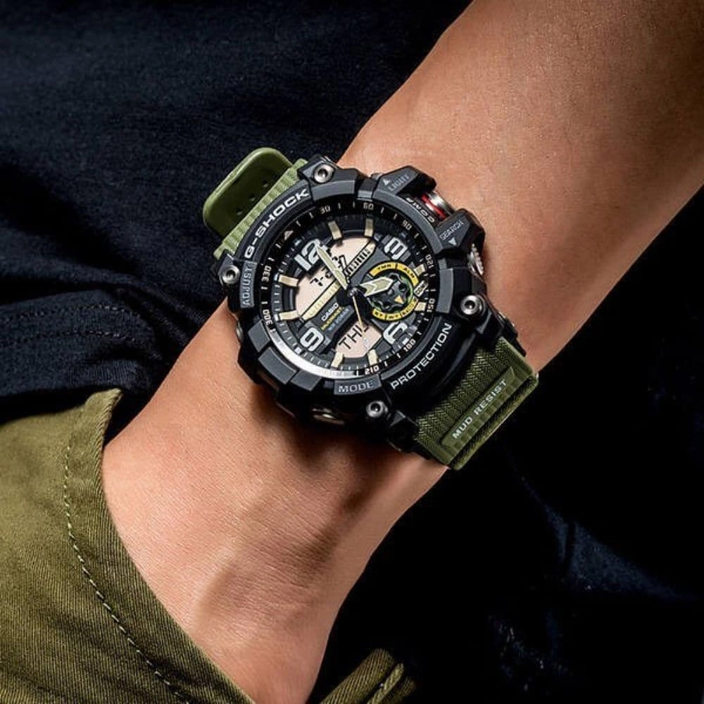 CASIO G-SHOCK GG-1000-1A3DR MUDMASTER GREEN RESIN STRAP MEN'S WATCH