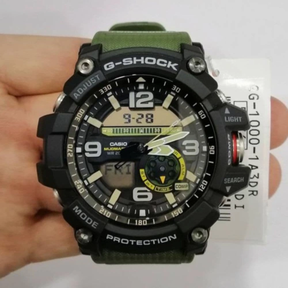 CASIO G-SHOCK GG-1000-1A3DR MUDMASTER GREEN RESIN STRAP MEN'S WATCH