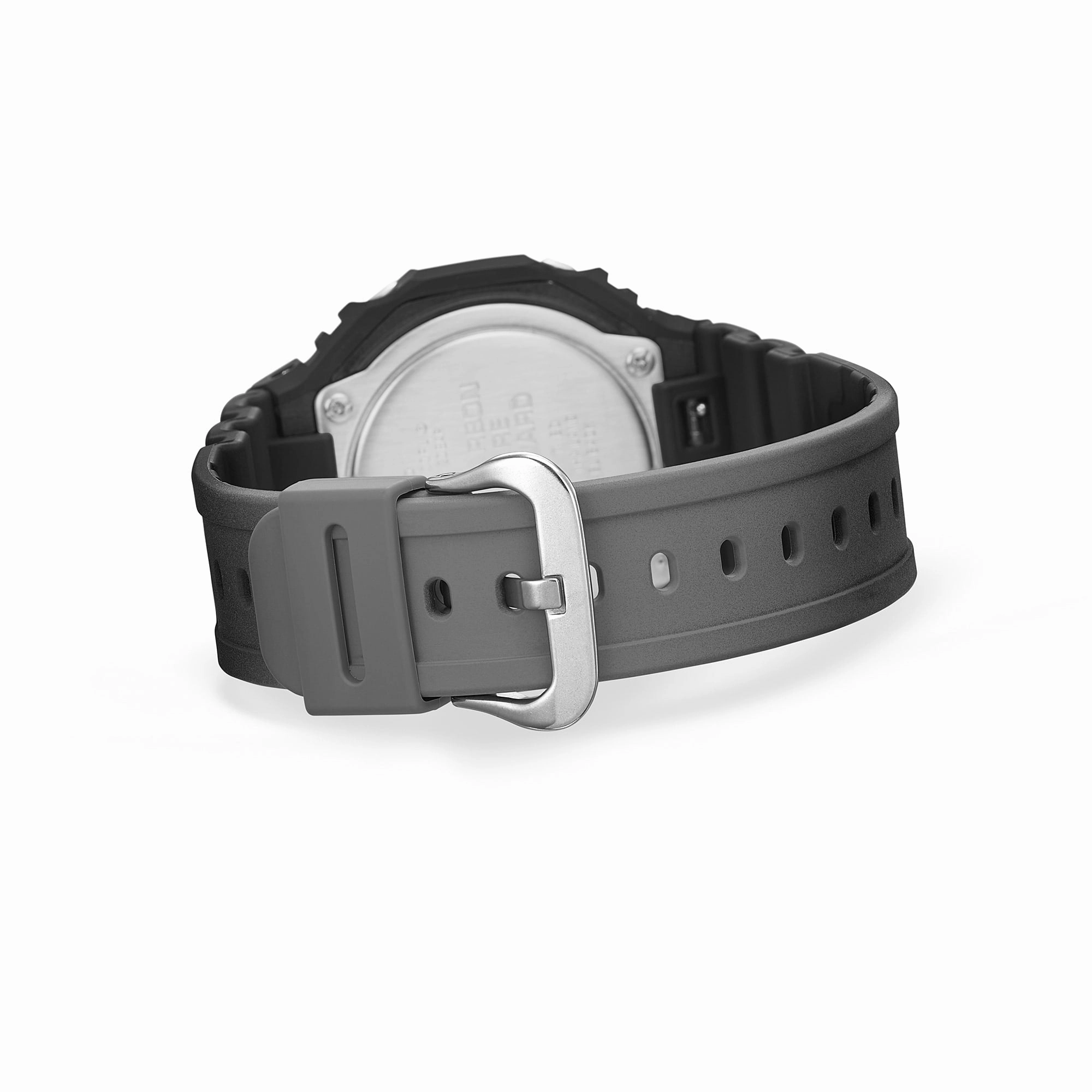 CASIO G-SHOCK GLOWY BLUE DIAL GRAY-ON-BLACK STRAP WATCH GA-2100FL-1ADR