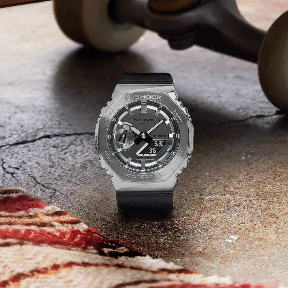 CASIO G-SHOCK GM-2100-1ADR-P BLACK RESIN STRAP MEN WATCH