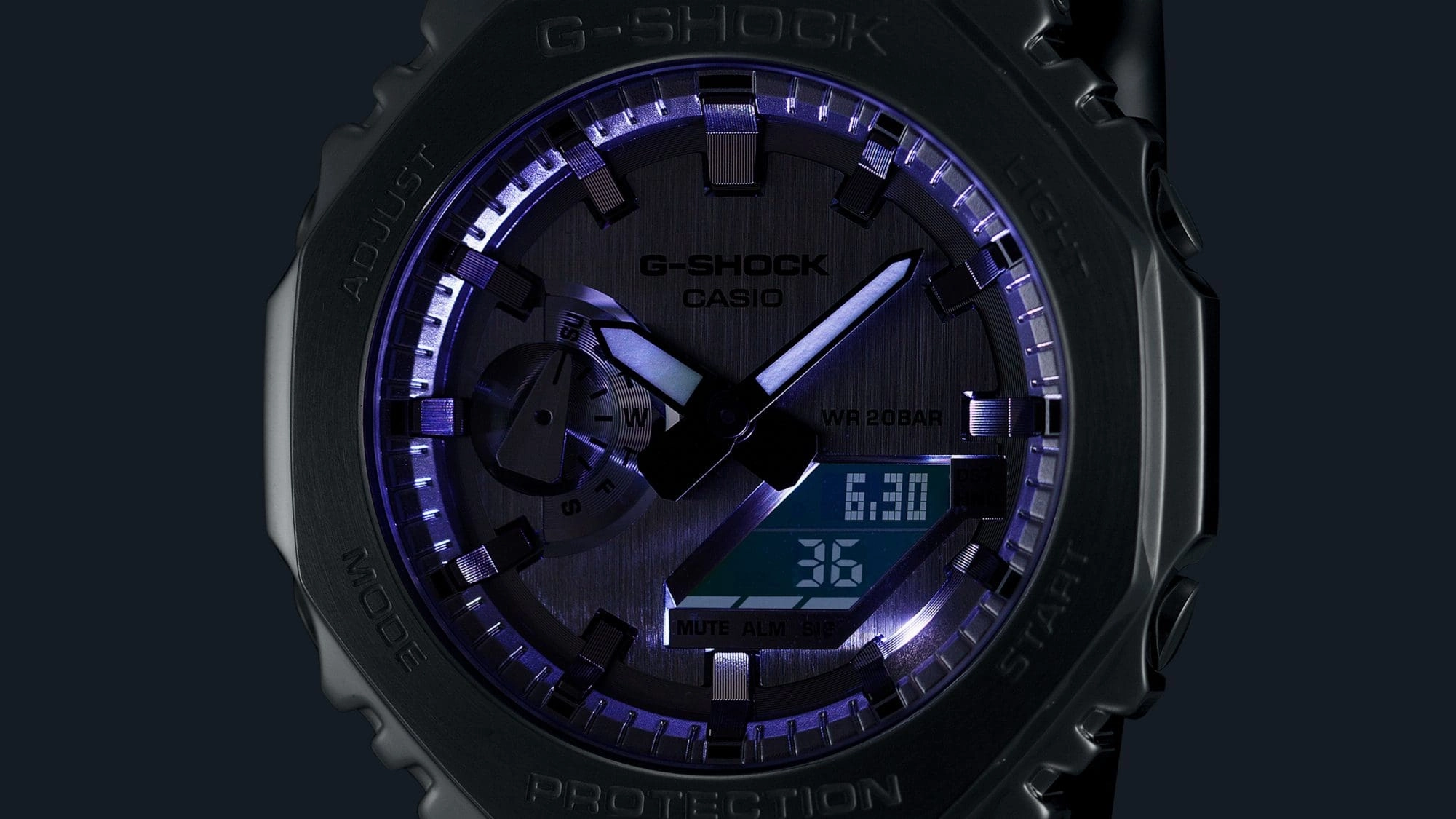 CASIO G-SHOCK GM-5600YM FINE METALLIC SERIES DIGITAL RESIN WATCH