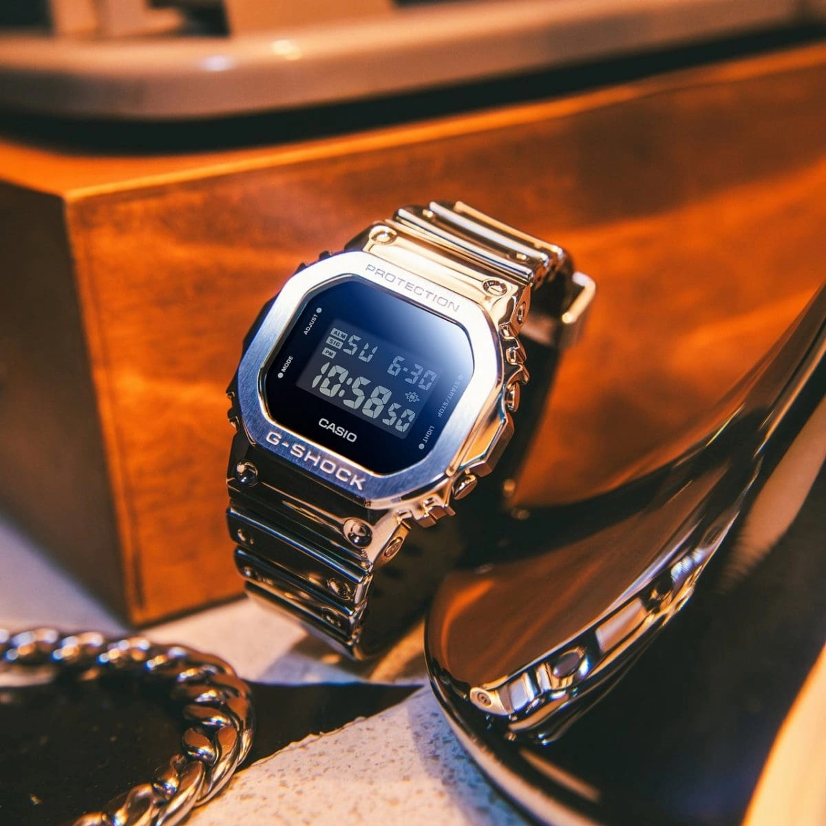 CASIO G-SHOCK GM-5600YM FINE METALLIC SERIES DIGITAL RESIN WATCH