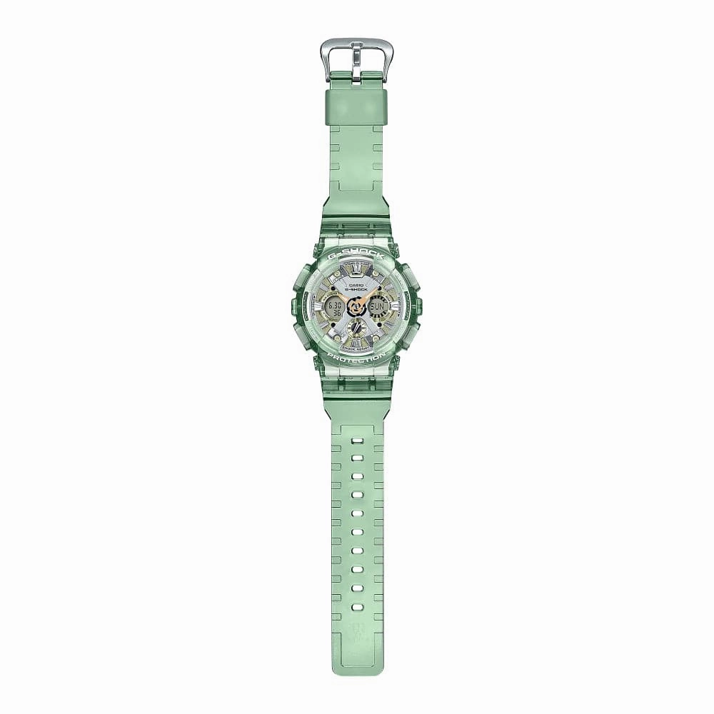 CASIO G-SHOCK GMA-S120GS-3A-P TRANSPARENT RESIN STRAP UNISEX WATCH