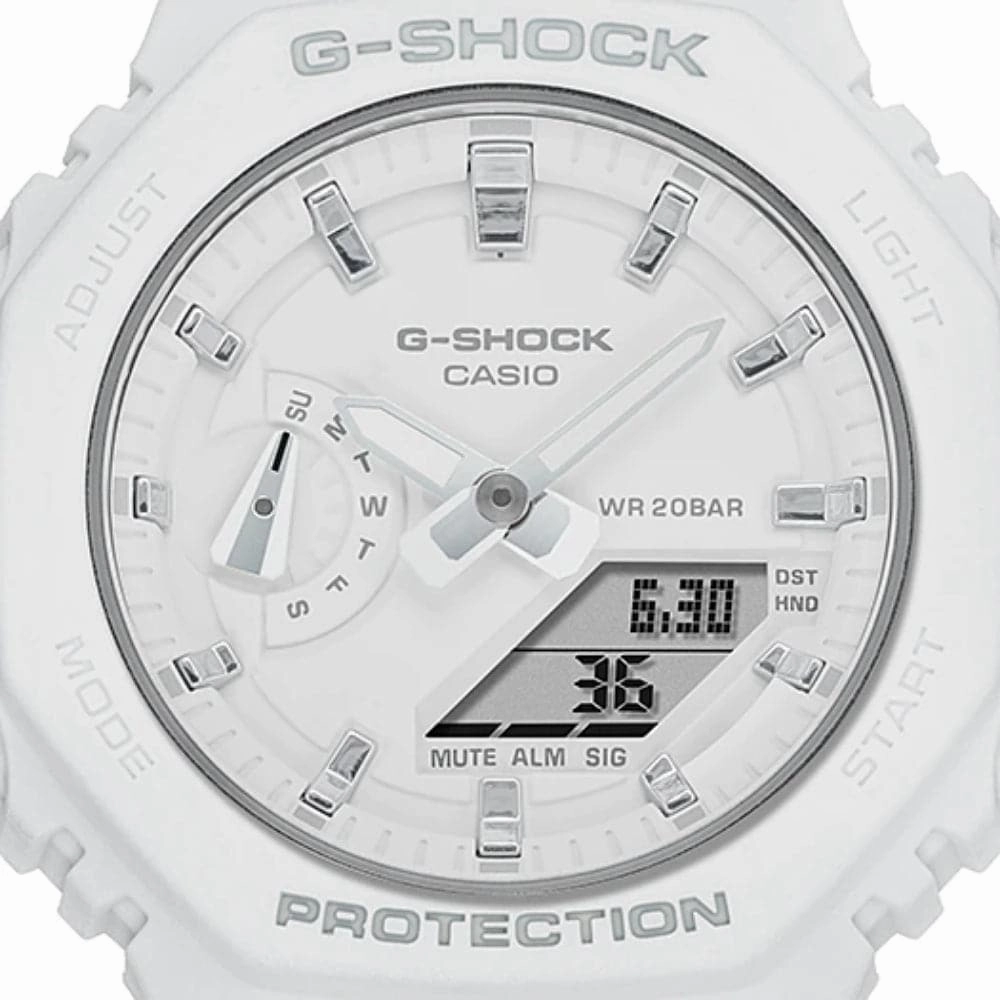 CASIO G-SHOCK GMA-S2100-7ADR-P WHITE RESIN STRAP WOMEN WATCH