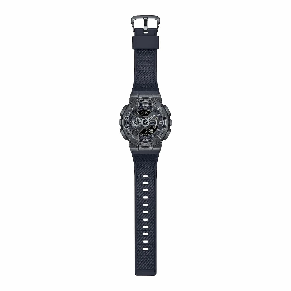 Casio G-Shock Gray Case Black Resin Strap Men Watch GM-110VB-1ADR