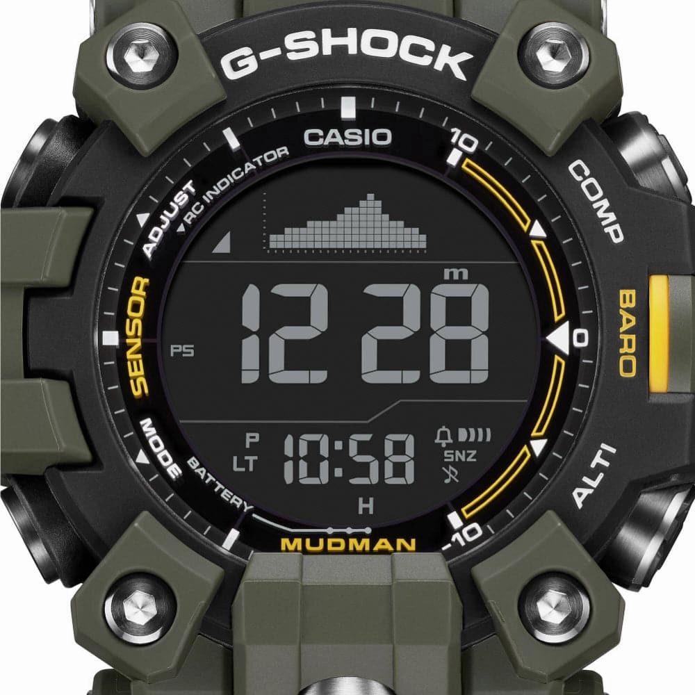 Casio G-Shock Master of G - Land Mudman Green Resin Strap Men Watch GW-9500-3DR